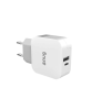 Snug 2 Port PD 30W Wall Charger With Type C Cable - White